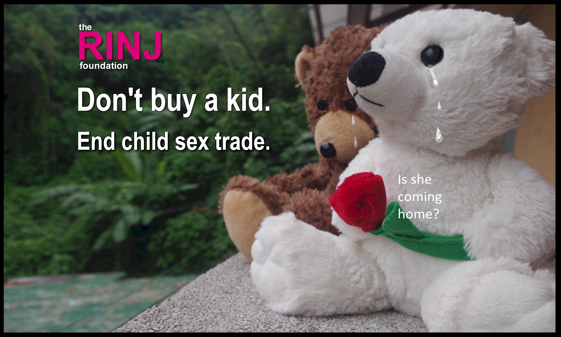 Don't buy a kid. End child sex trade. @rapeisnojoke 2016 - 4th Annual Campaign #DontBuyAKid