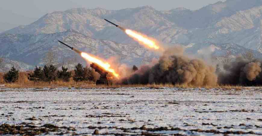 DPRK Artillery Rockets are aimmed at Soth Korean cities