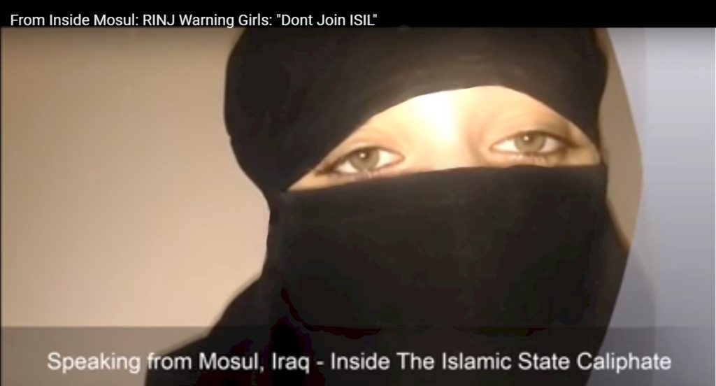 Niqab worn by RINJ Worker in Mosul, Iraq