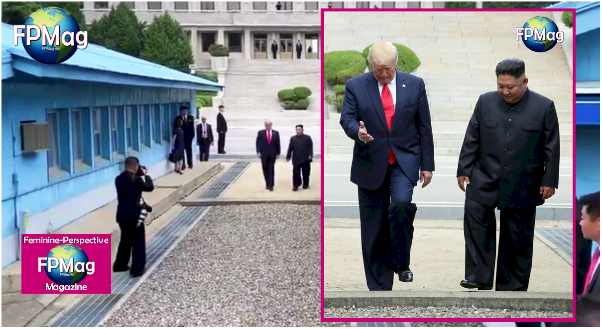 Afternoon of June 30, 2019. Trump and Kim Jong-un meet in DPRK