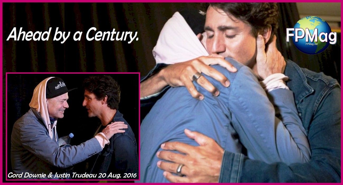 Gord Downie & Justin Trudeau 20 Aug. 2016