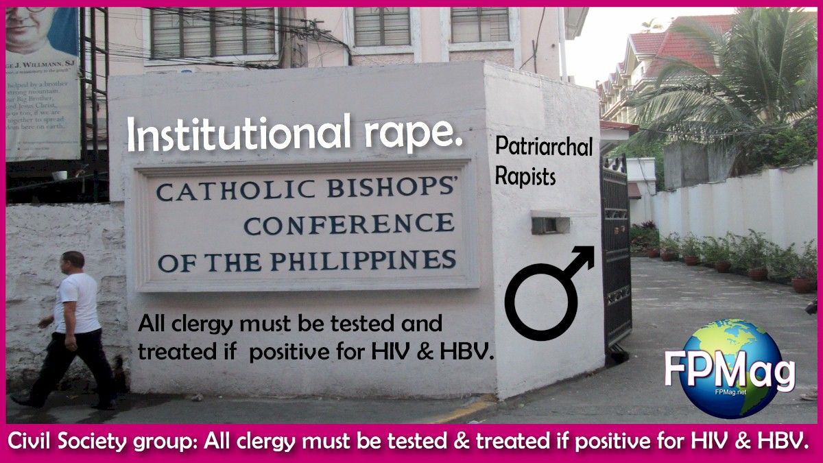 Civil Society group: All clergy must be tested & treated if positive for HIV & HBV.