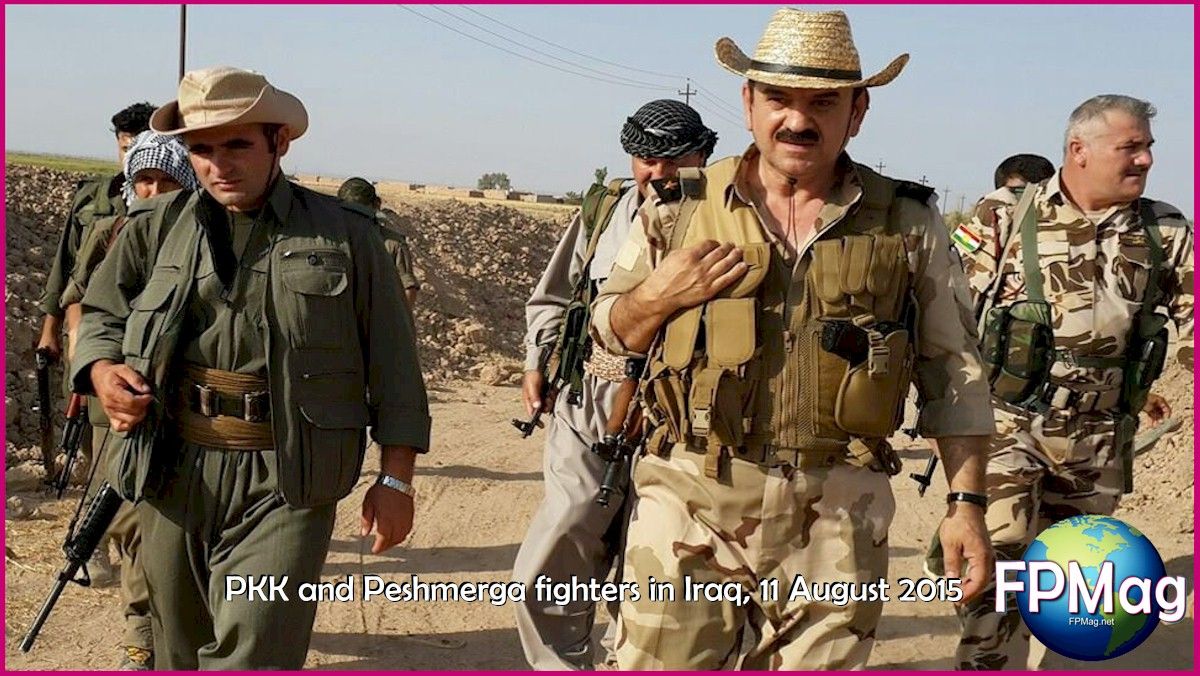 PKK and Peshmerga fighters in Iraq, 11 August 2015 