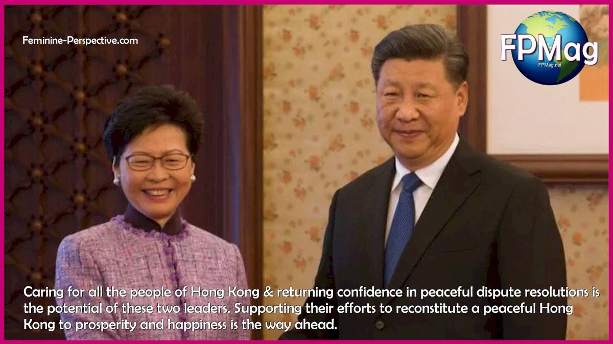Caring for all the people of Hong Kong & returning confidence in peaceful dispute resolutions