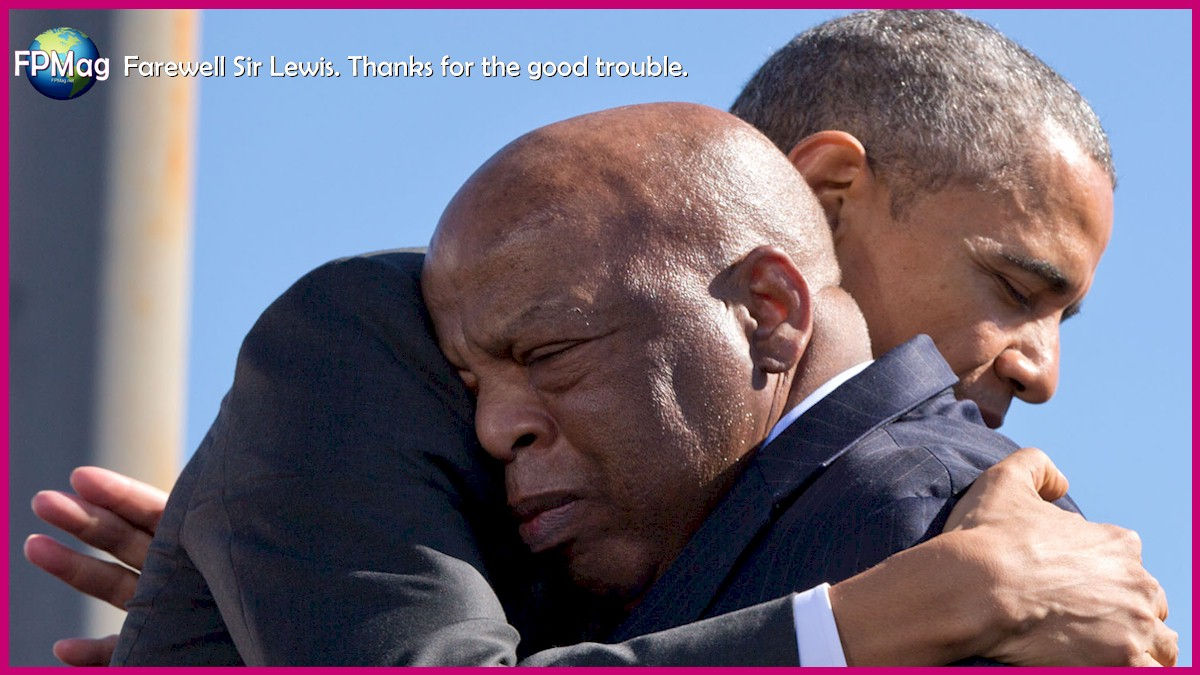 Farewell and thank you for all the good trouble. John Lewis, 21 Feb. 1940 - 17 July 2020