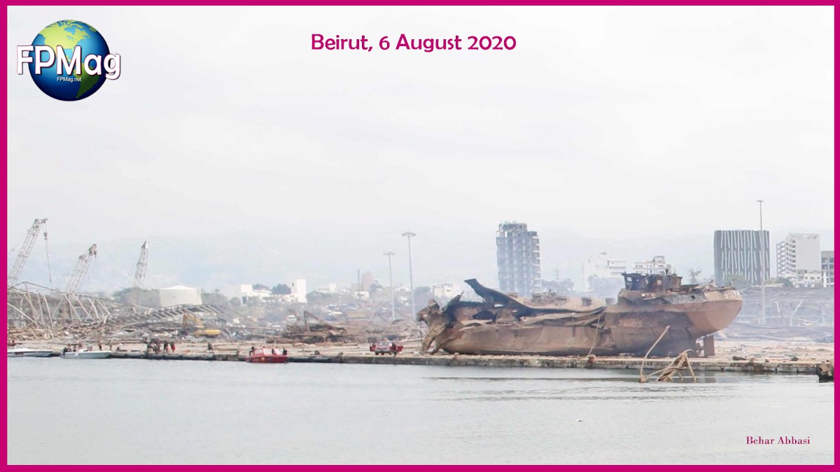 Harbour in Beirut 6 August