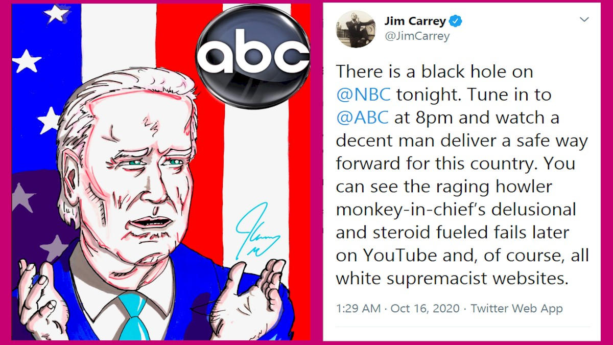 Jim Carrey who plays Biden on SNL says watch a decent man at 8pm on ABC