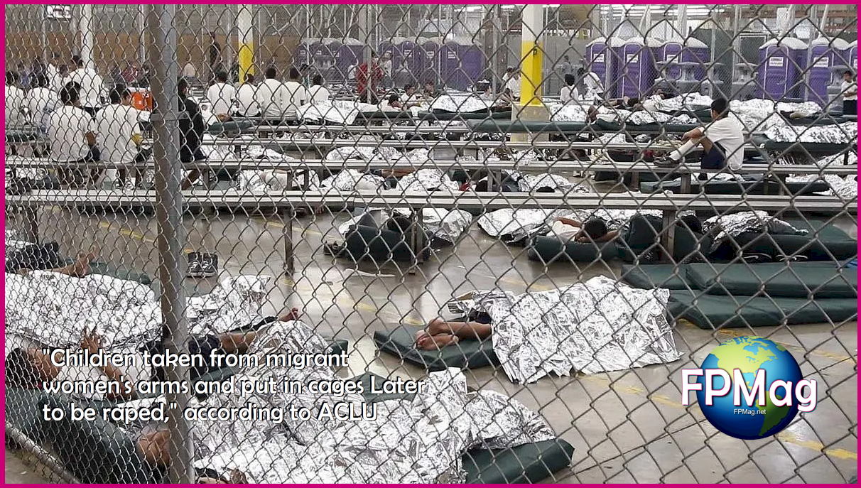 Children taken from migrant mothers and locked in cages in America