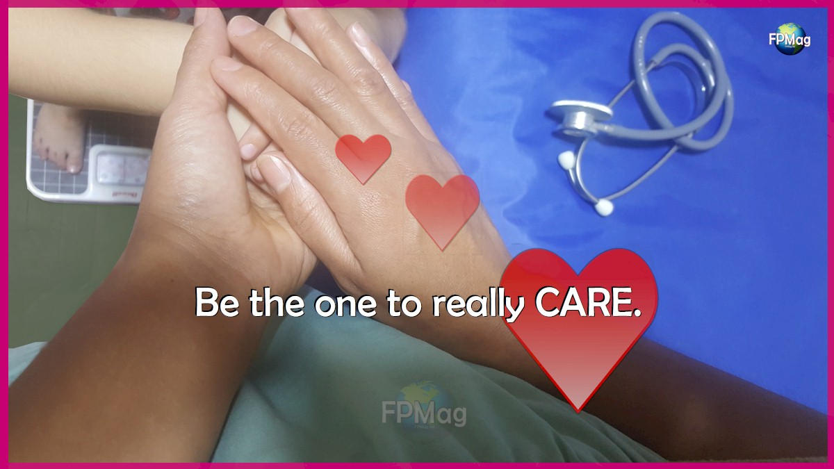 Be the one to really care.