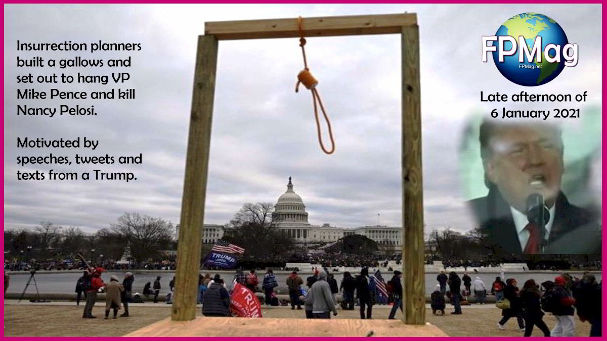 Insurrection planners built a gallows and set out to hang VP Mike Pence 