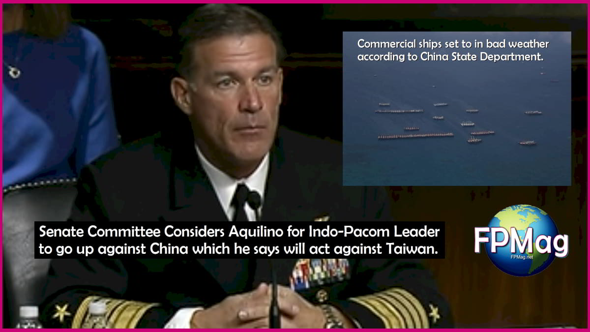 China is a global problem, says admiral, setting US public policy.