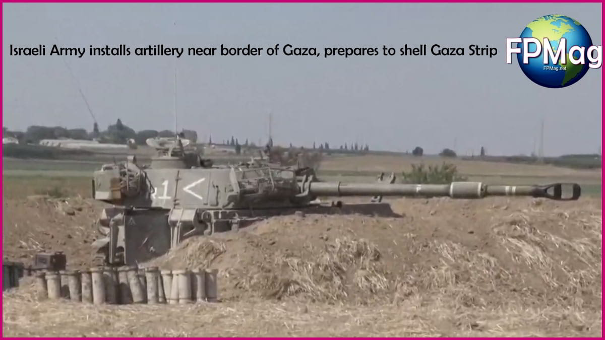 Israeli Artillery surrounds Gaza today