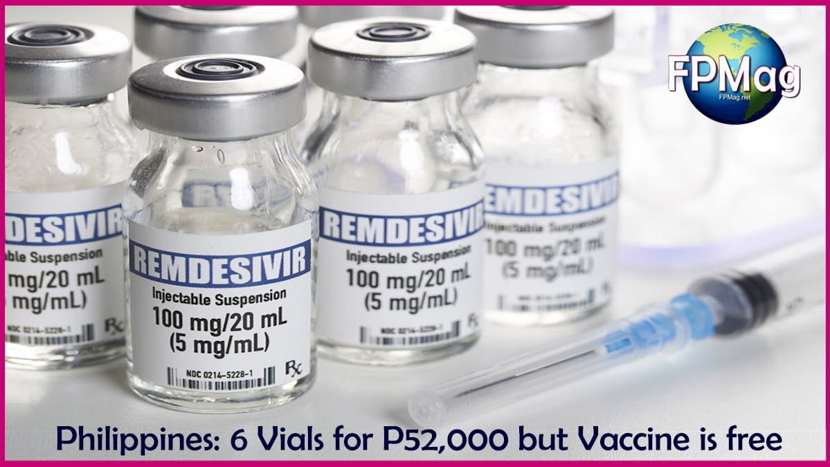 Philippines: 6 Vials of Remdesivir is expensive