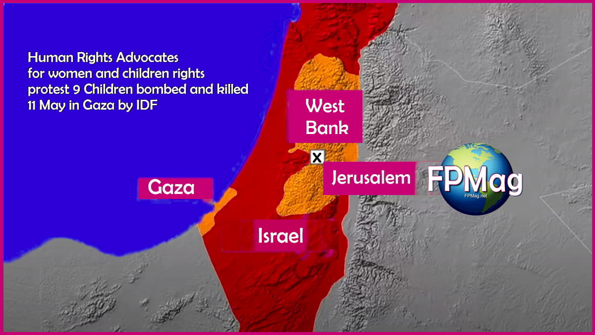 Map of Gaza / Israel strife