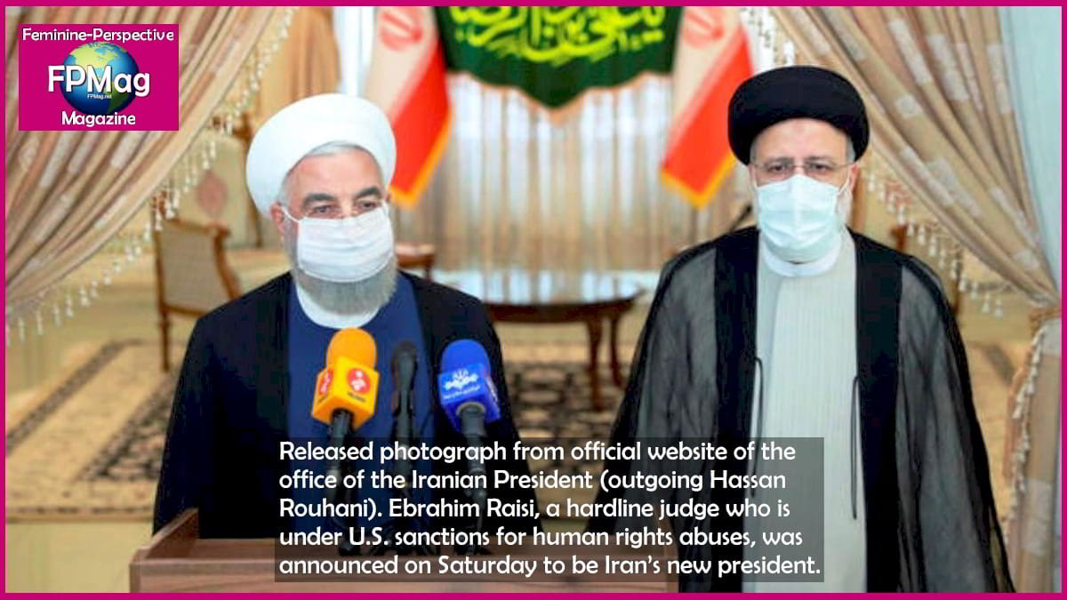 Ayatollah Ali Khameini and Ebrahim Raisi