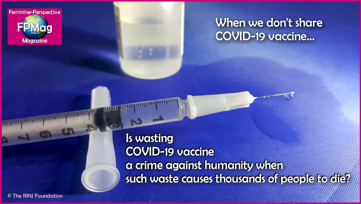 When we don't share vaccines, is it a crime?