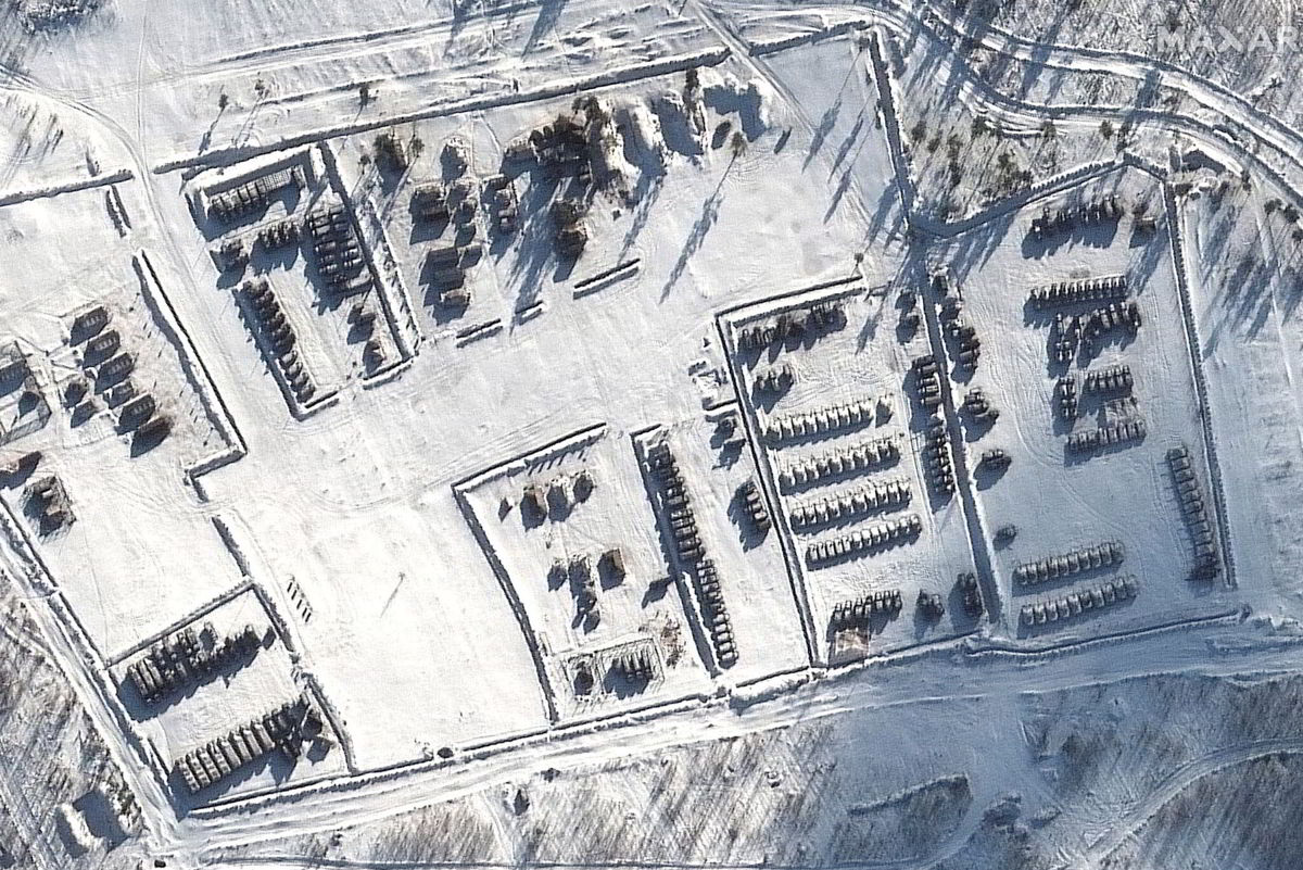 25 January 2022 Pogorovo training area near Voronezh, Russia,