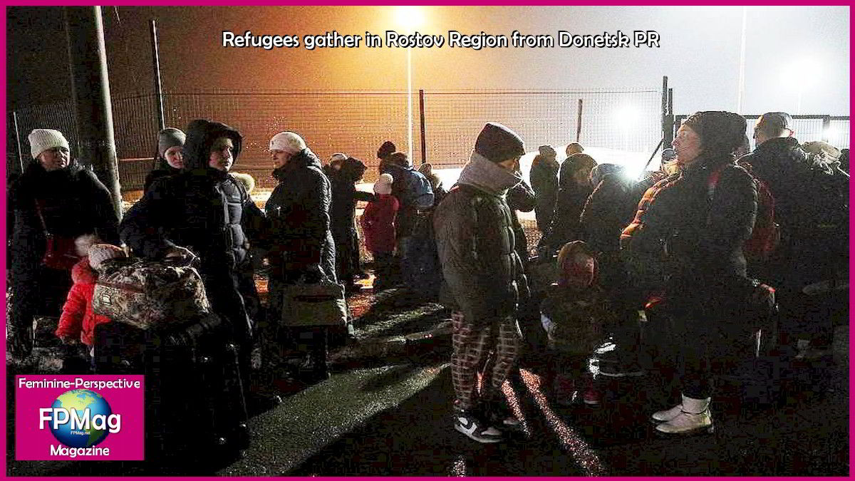 Fists night on Rostav Region of RUssia for DOnetslk PR refugees fleeing their homes