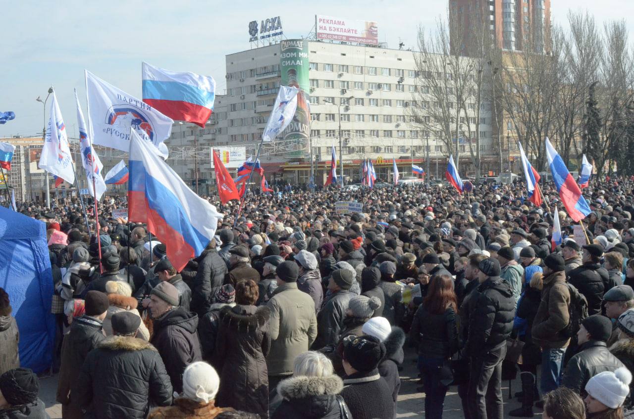 The beginning of the war in Donbass on 13 April 2014