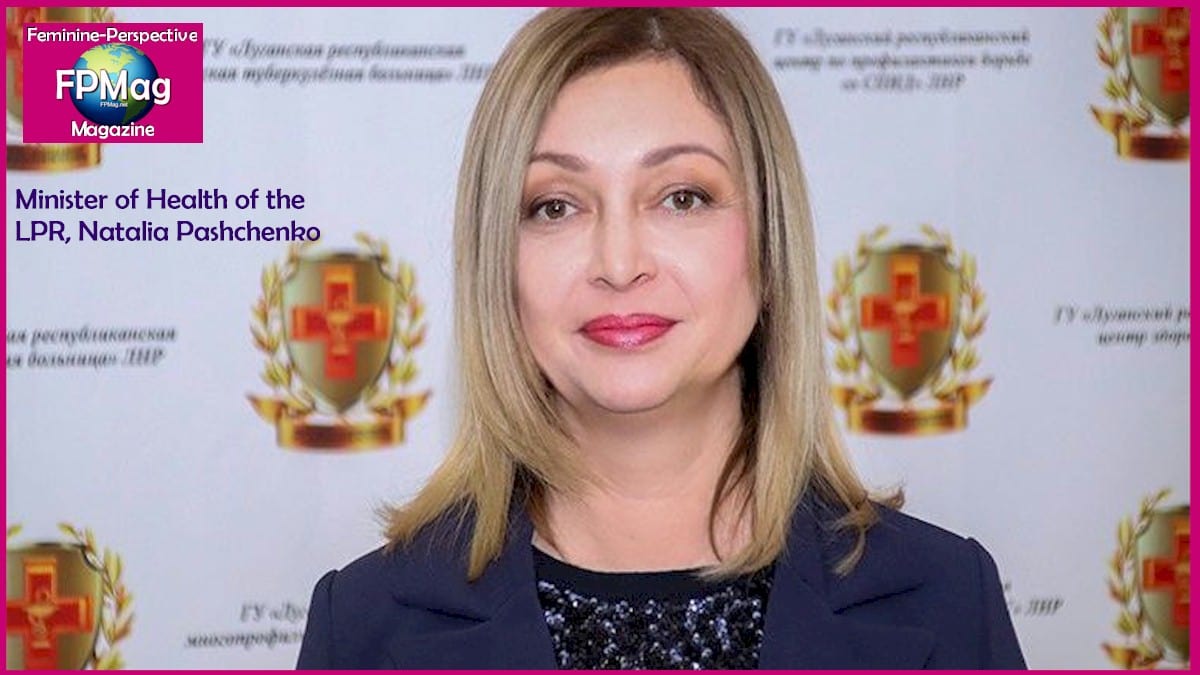 Minister of Health of the LPR Natalia Pashchenko.
