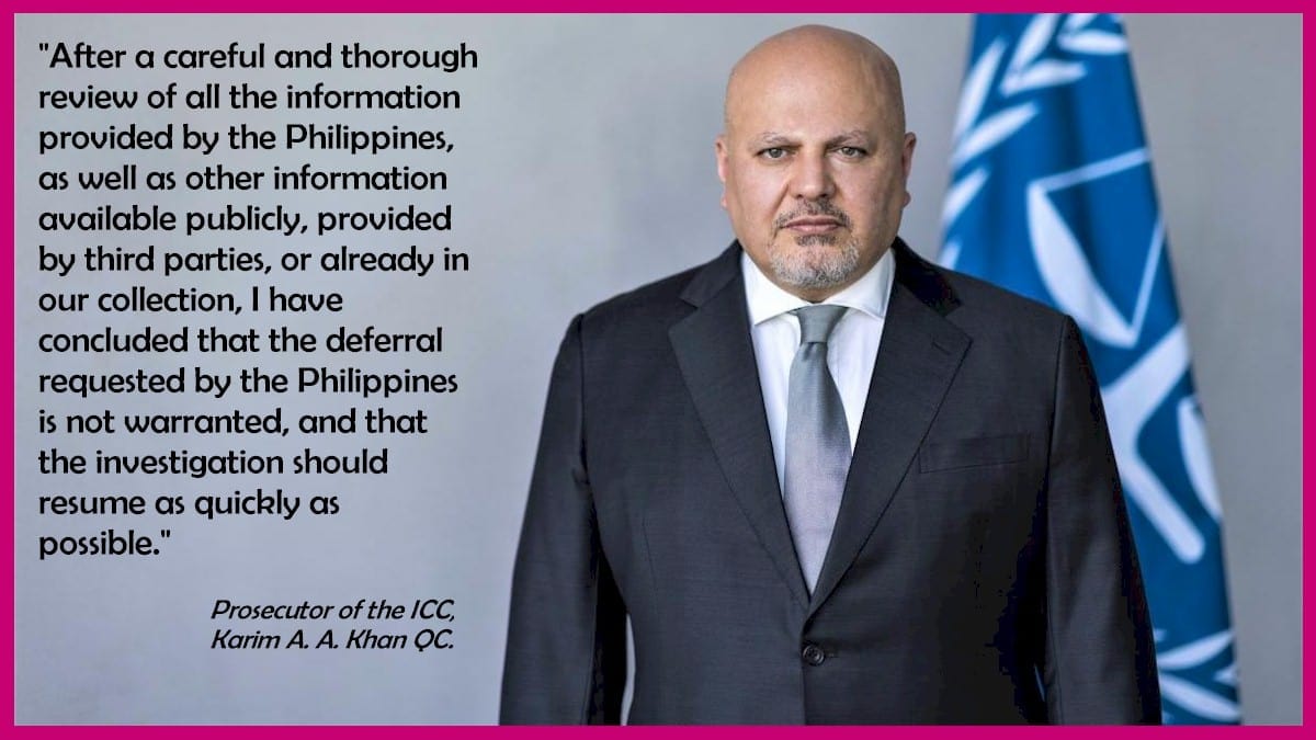 ICC to seek an order to proceeed against Duterte Extrajudicial Killings