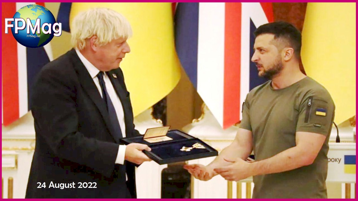 BoJo receives Ukraine Order Of Freedom